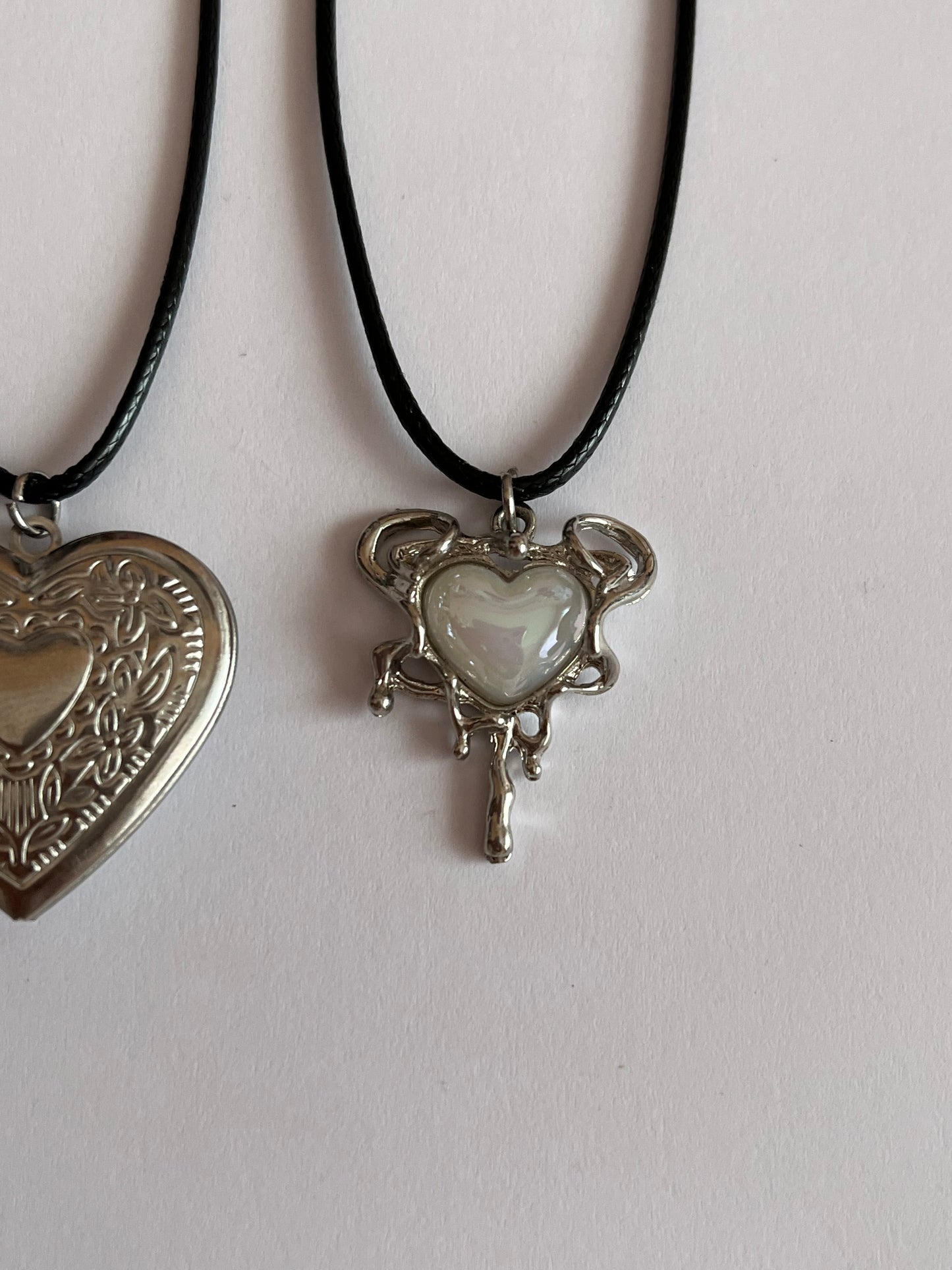 Aesthetic heart necklaces