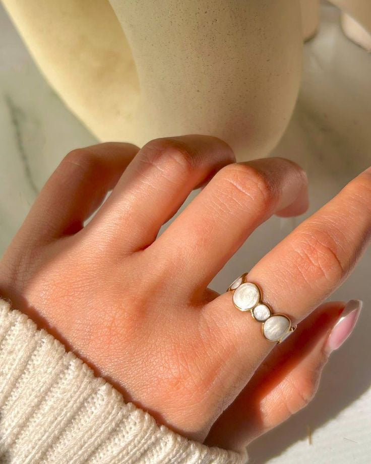 3pcs/set European Fashionable Stainless Steel Geometric Ring