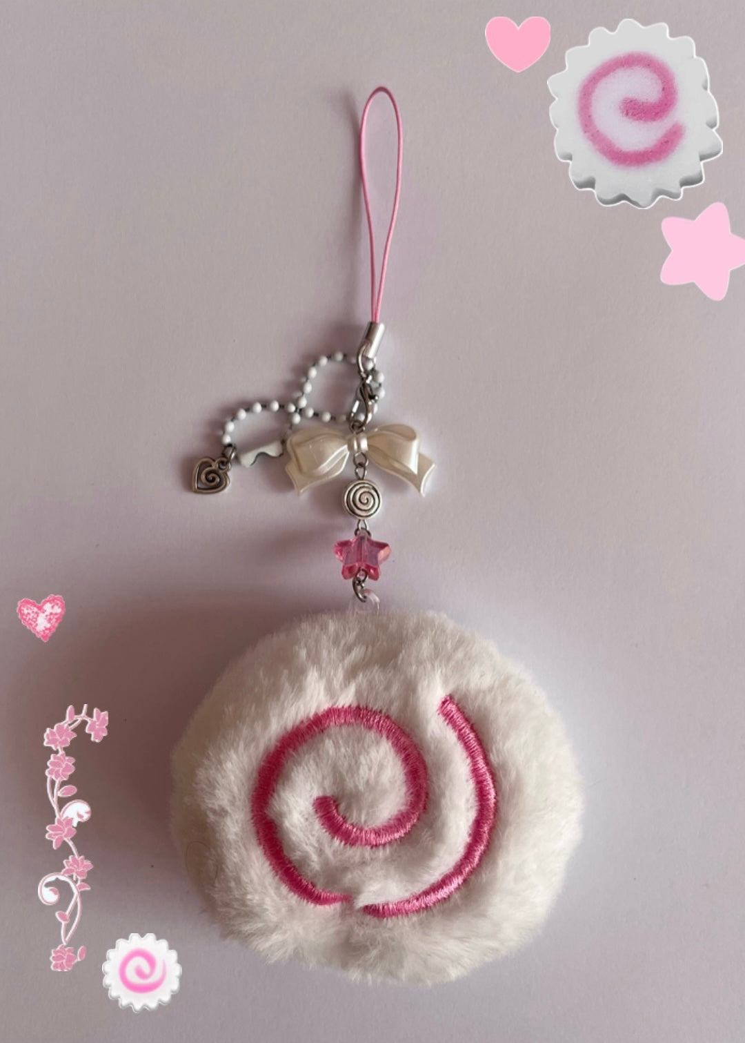 Cute Spiral Japanese style keychain π₯β¨