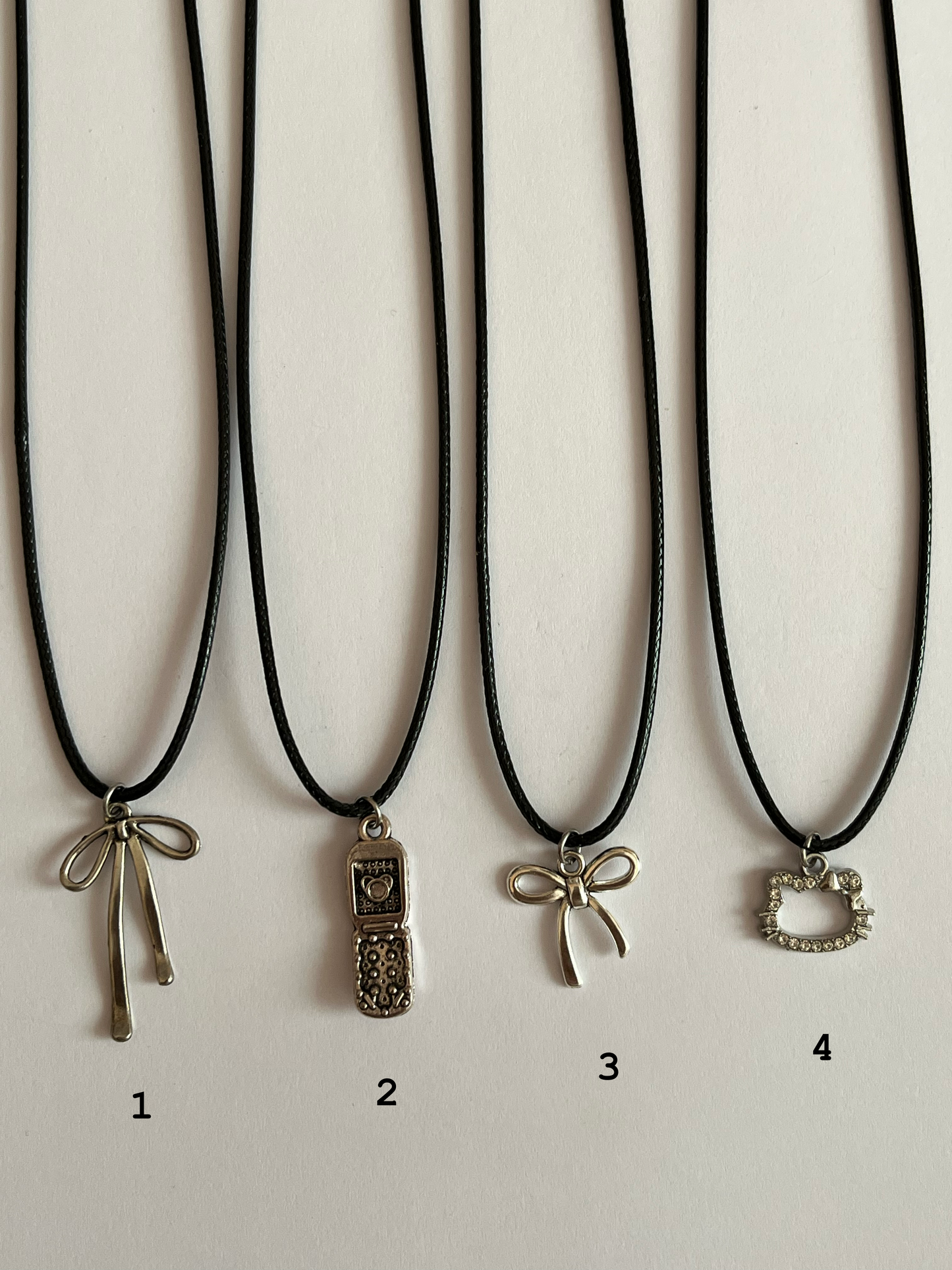 Coquette aesthetic necklaces bows/y2k phone/hello kitty
