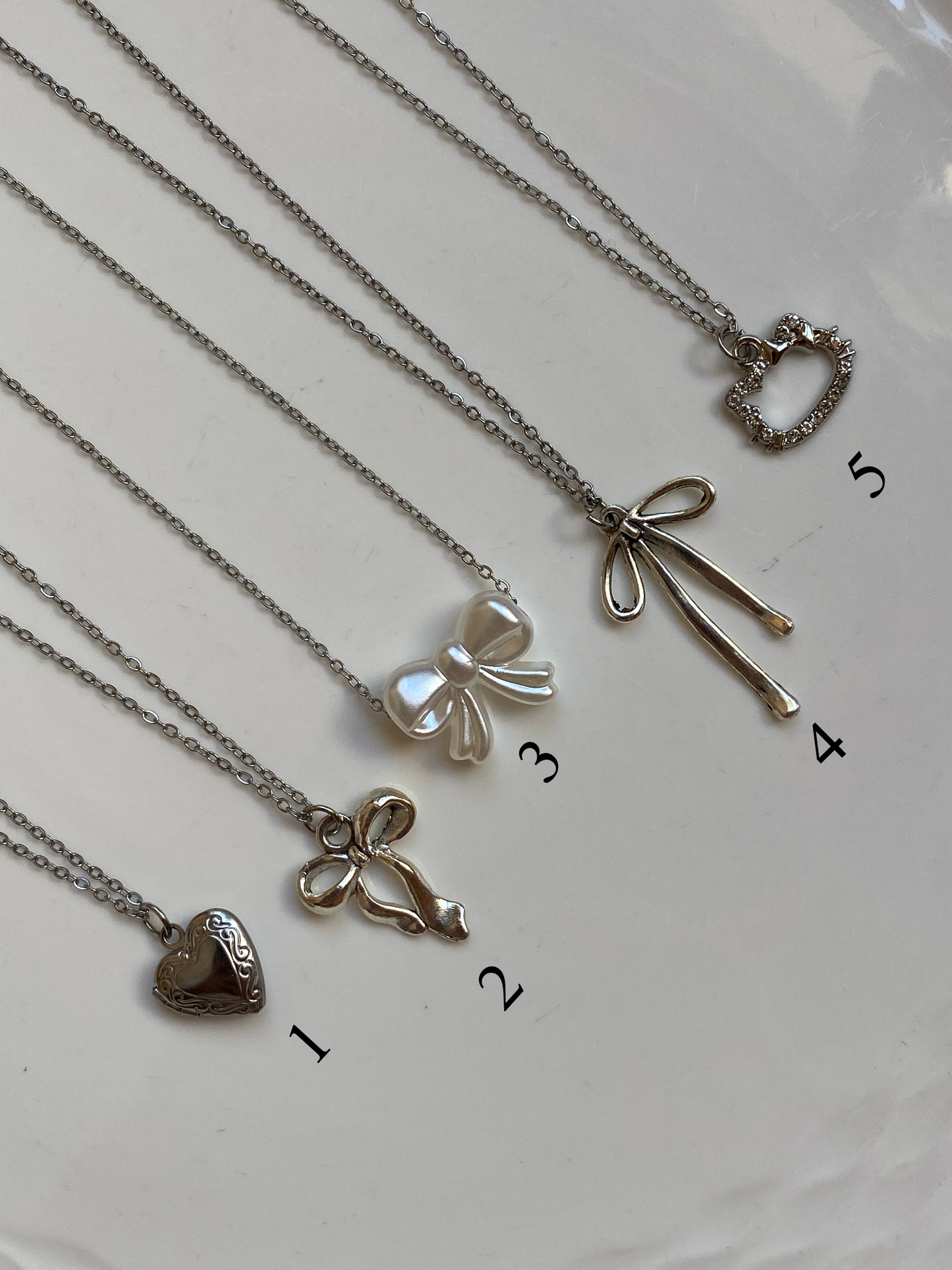 Aesthetic girly necklaces π