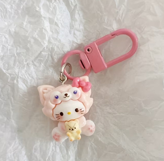 6pcs Sanrio mini keychains