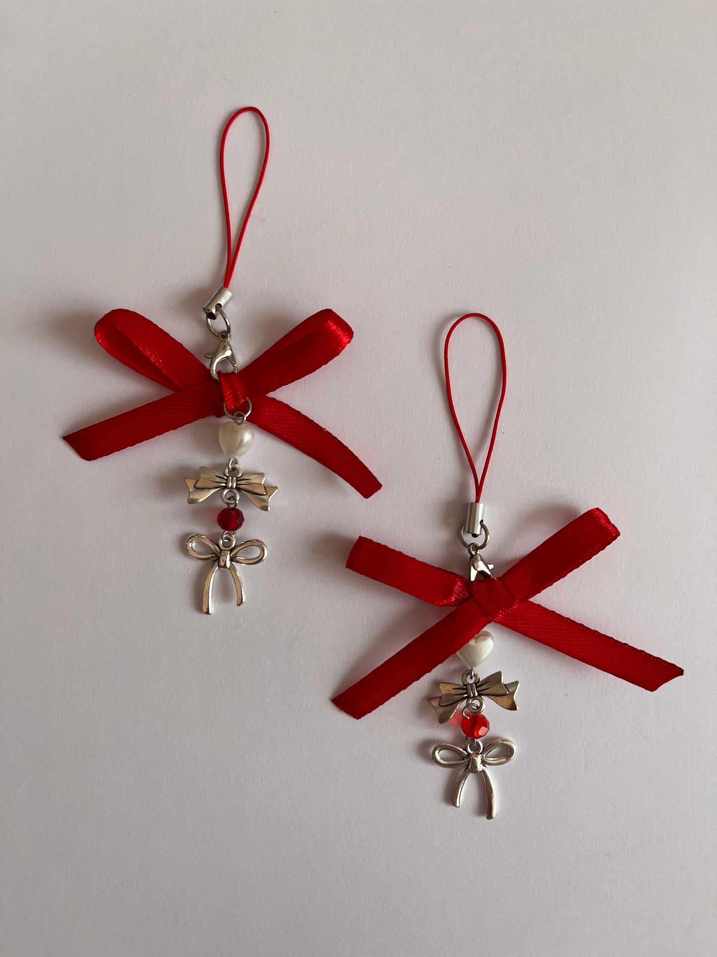 Coquette black & red bows aesthetic keycharms 🖤❤️