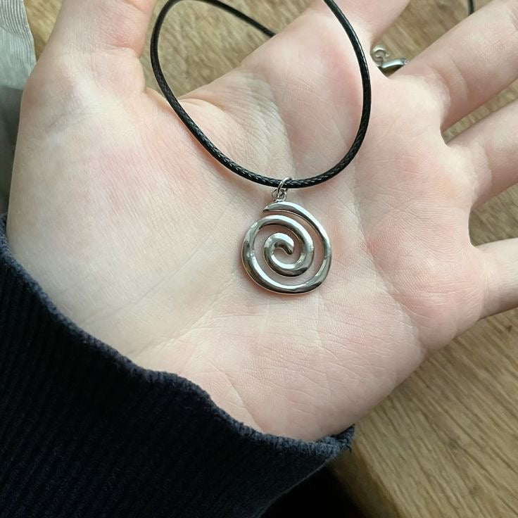 5pcs Stylish Minimalist Star Swirl Pendant Necklace Set, Y2K Retro Design