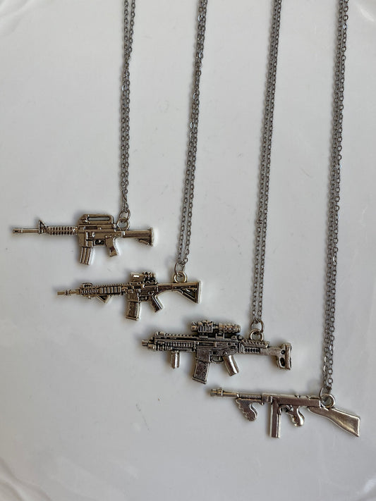 Stainless Gun necklaces