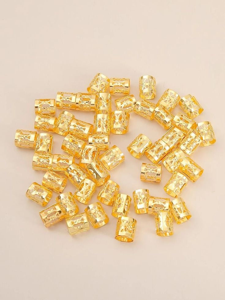 20pcs Golden Hair Ring Set