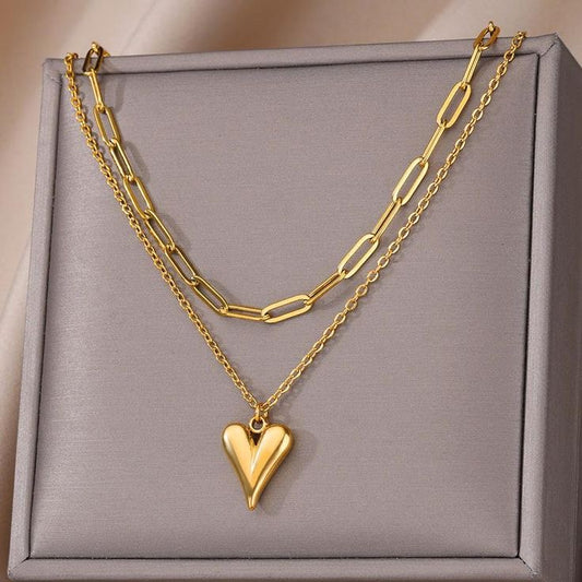 Elegant Cute Stainless Steel Pendant Necklace