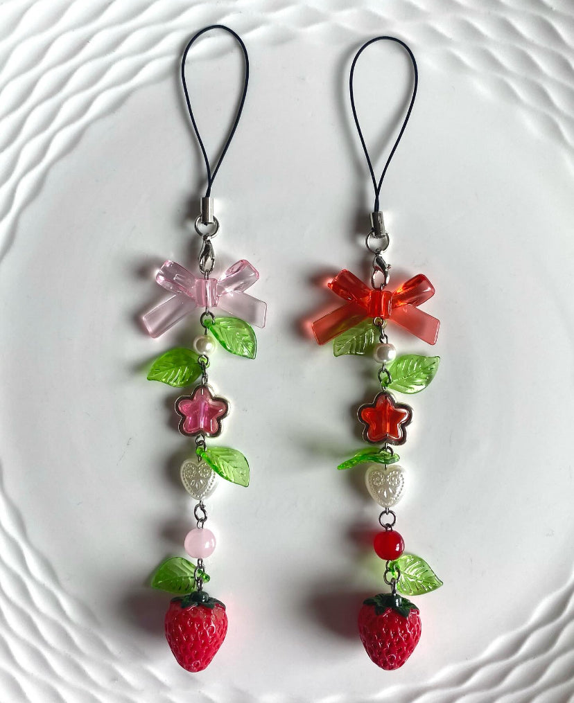Strawberry Nana matching phonecharms π