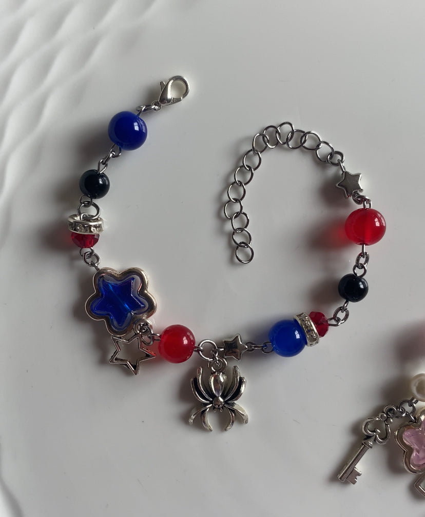 Hello kitty X Spider-Man matching bracelets