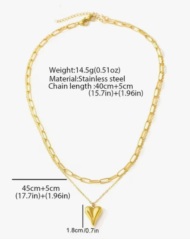 Elegant Cute Stainless Steel Pendant Necklace