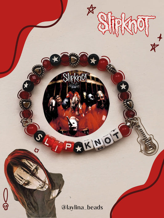 Gothic metal Slipknot band bracelet