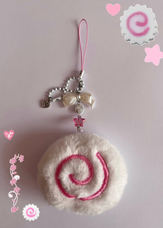 Cute Spiral Japanese style keychain 🍥✨