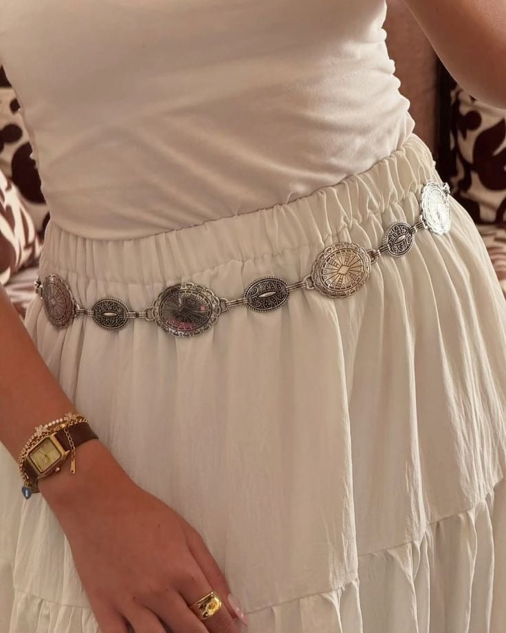 Stainless Aesthetic golden/silver dress belt