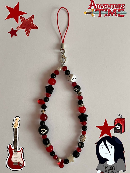 Aesthetic red keychain marceline themed