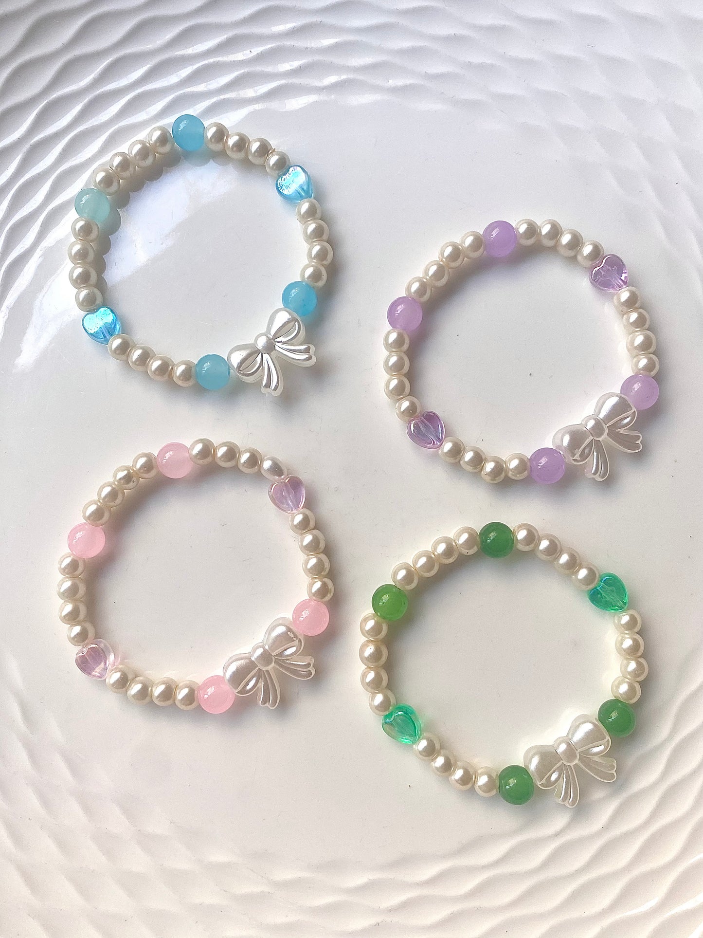 Aesthetic bow bracelets