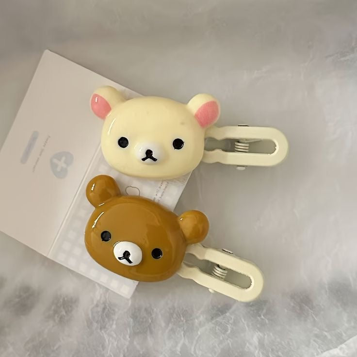 Cute Japanese bear hairclips