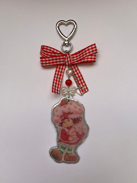 Strawberry shortcake keychain 🍰🍓
