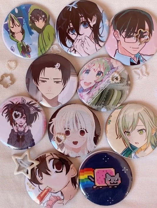 58mm costumized pins