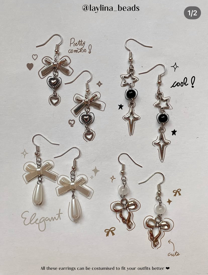 Aesthetic beads earrings ✨