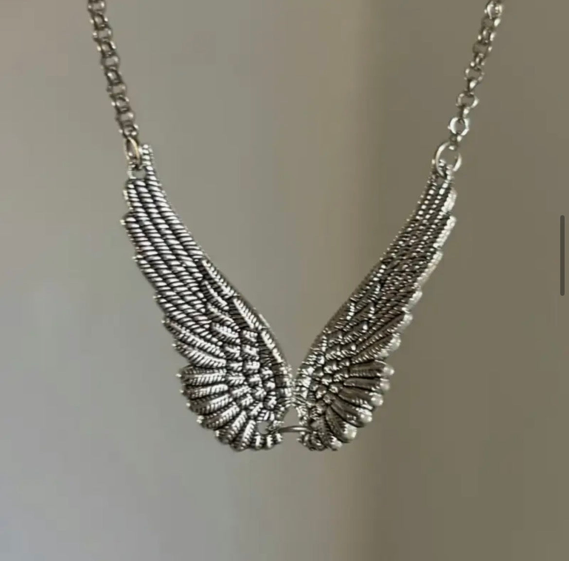 Angel wings aesthetic trendy necklace