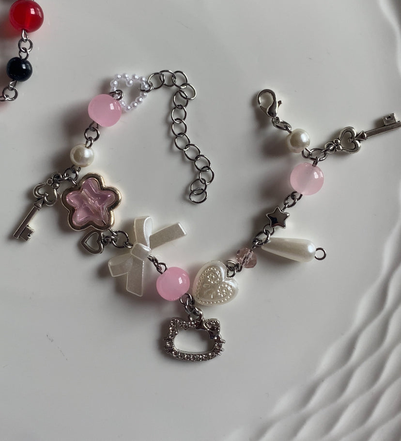 Hello kitty X Spider-Man matching bracelets