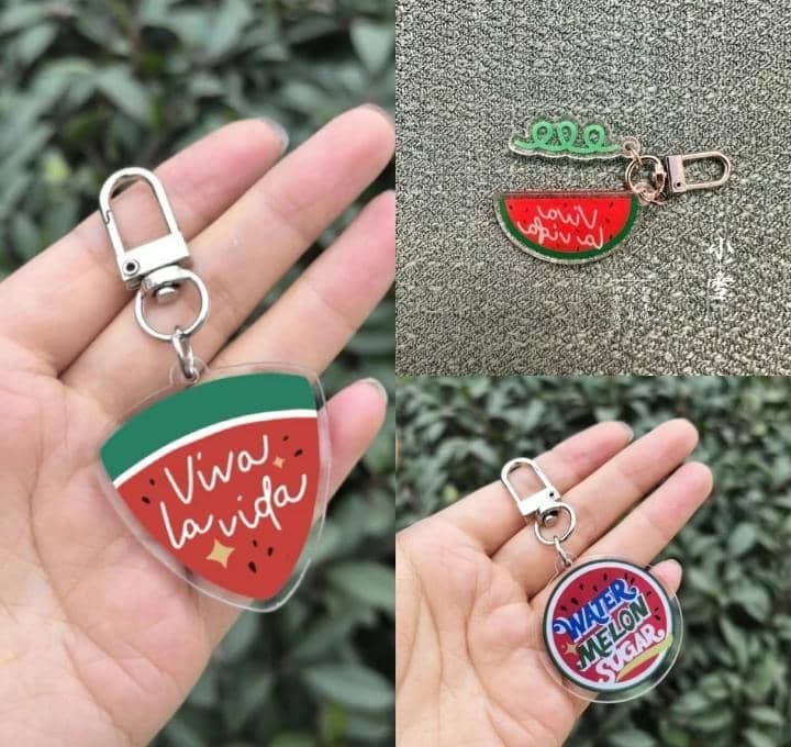 Twinkling watermelon keychains ✨