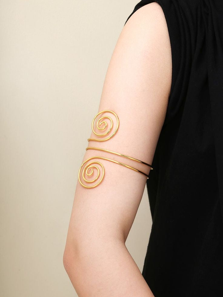 6pcs Geometric Metal Bangles