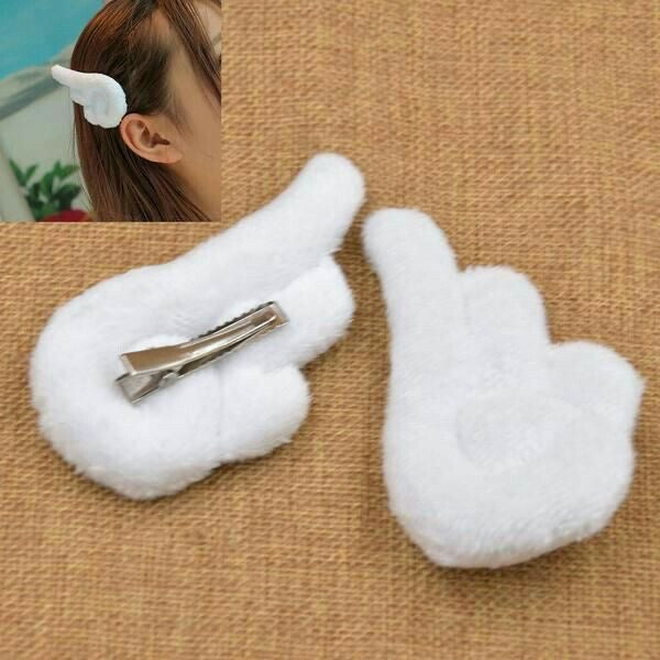 2pcs Cute Angel hairclips