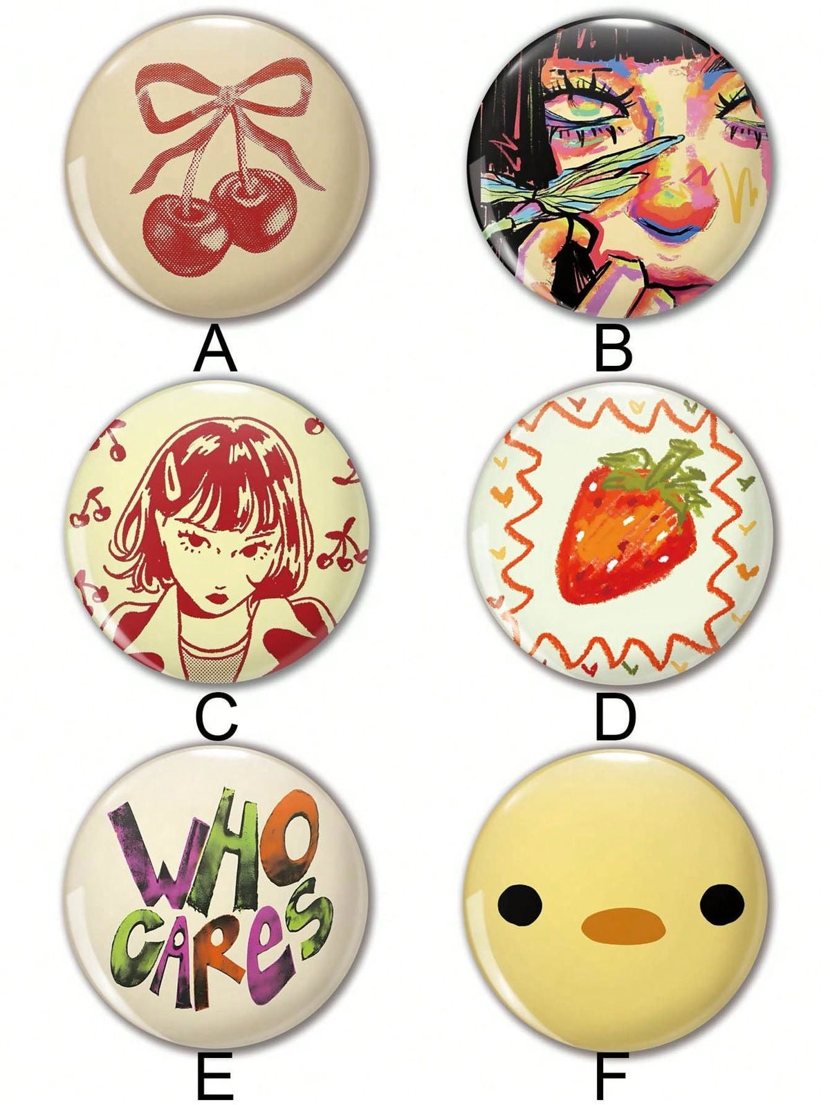 Cute aesthetic pins (58mm)