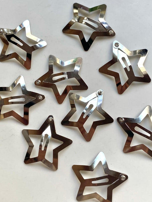1 pc Metal Star Hair Clips
